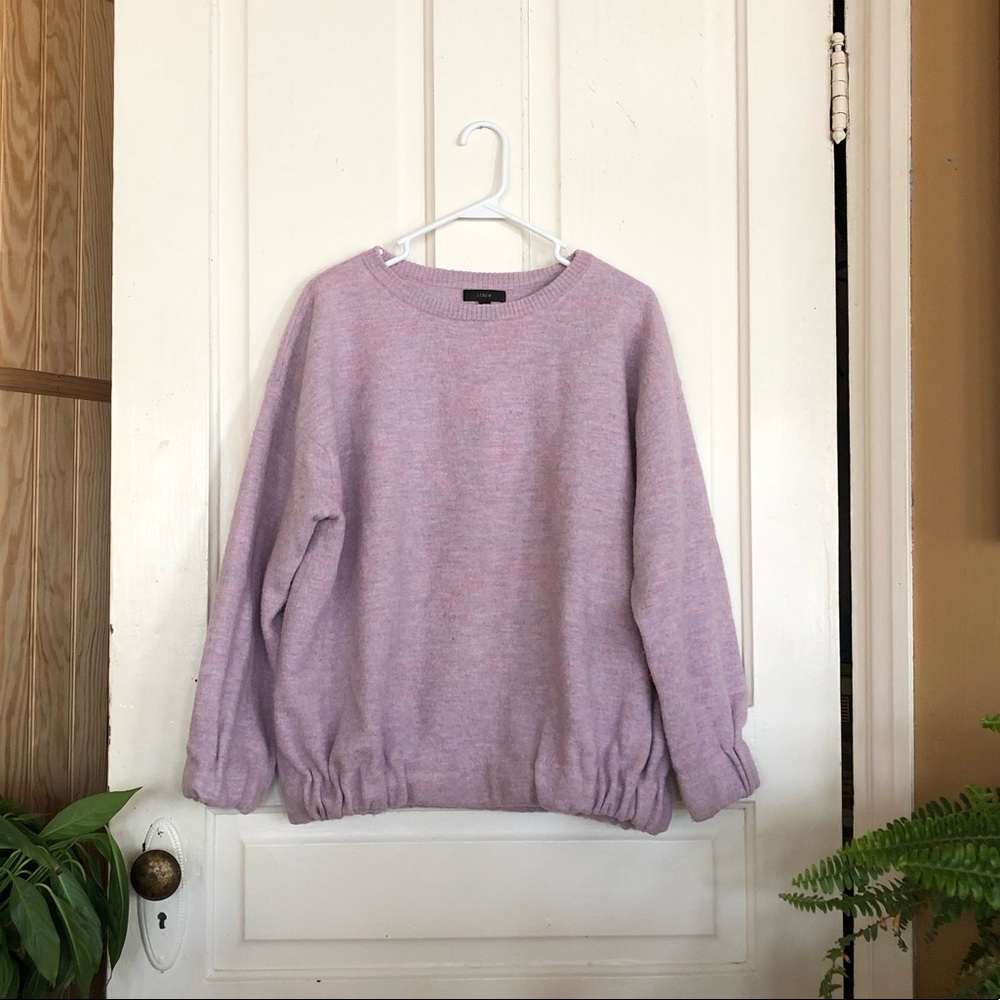 J Crew Wool Elastic Waist Sweater